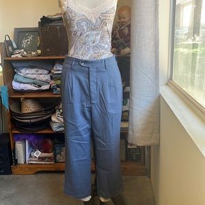 Rockabilly style high waisted cropped vintage Blue Ocean slacks.